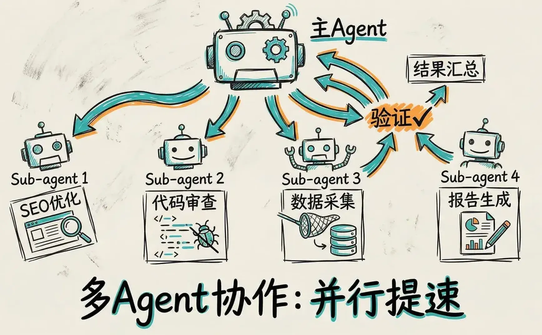 OpenClaw实战教程系列第09篇 - 多 Agent 协作：让 AI 带团队