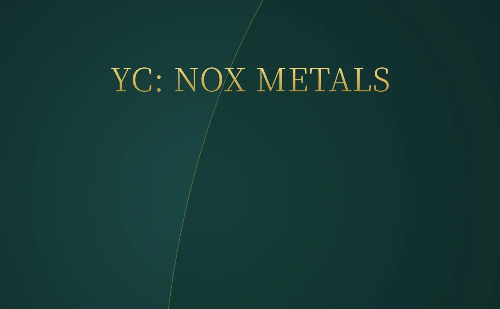 [付费深度] YC新星NOX METALS：重塑美国金属供应链