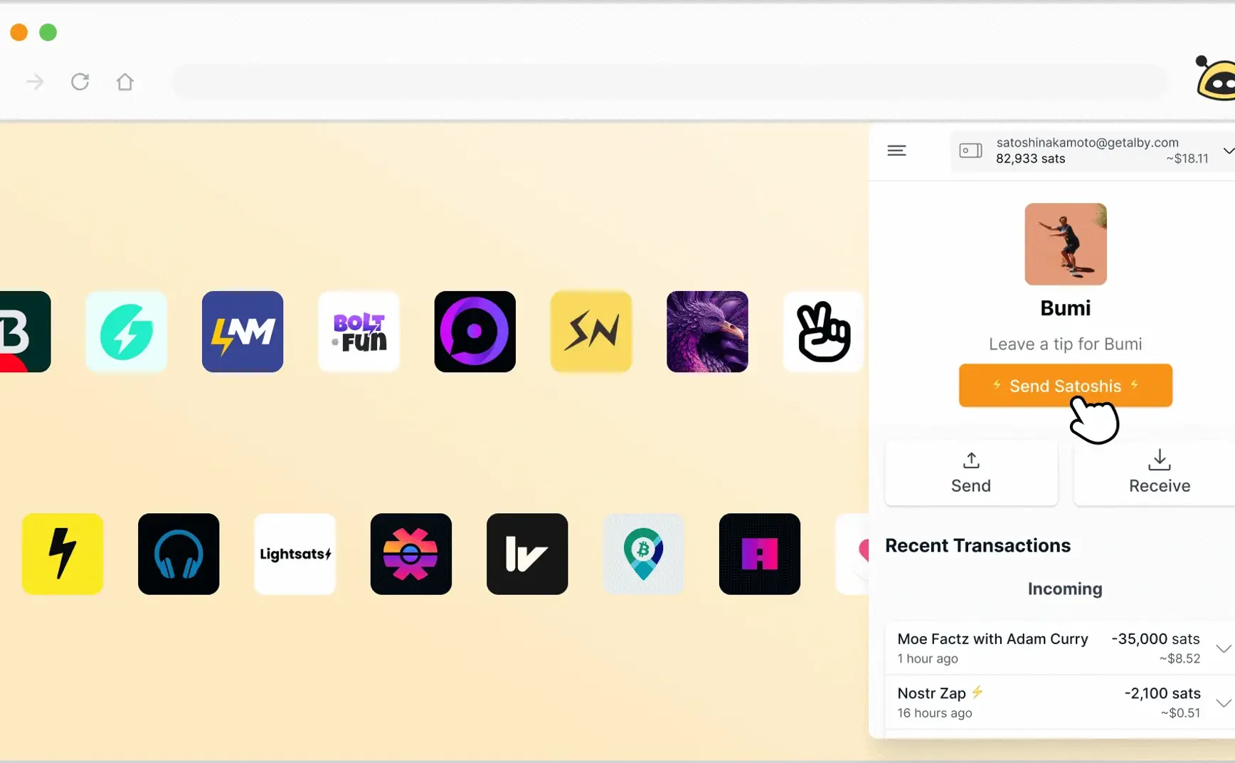 闪电网络（05）taproot assets 钱包介绍alby wallet