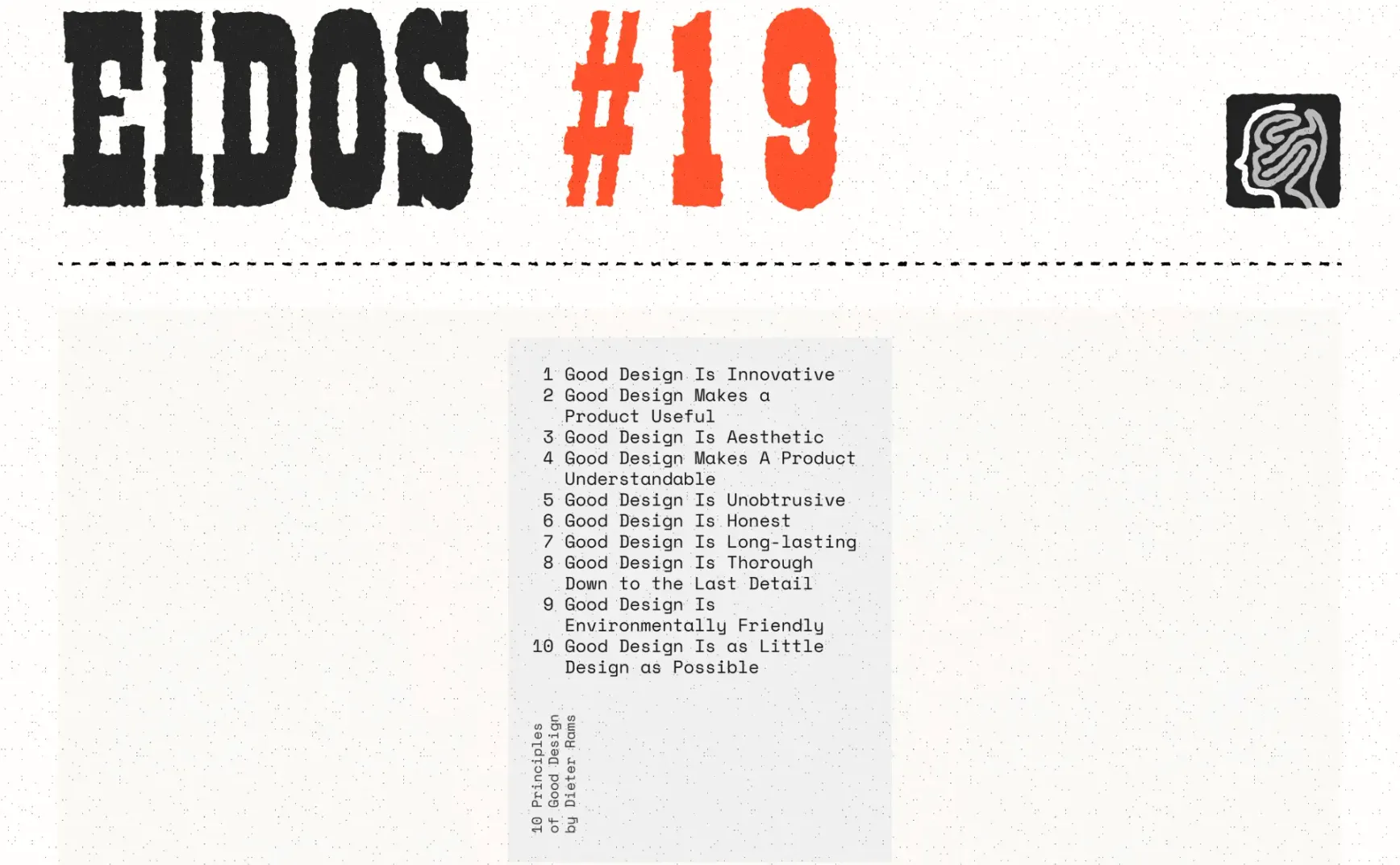 #19 | Less, but Better