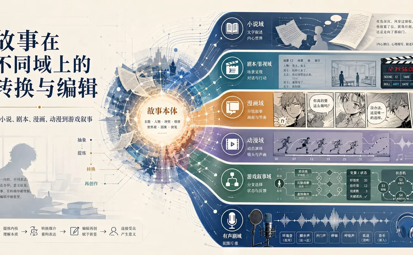 故事的跨域转换与编辑