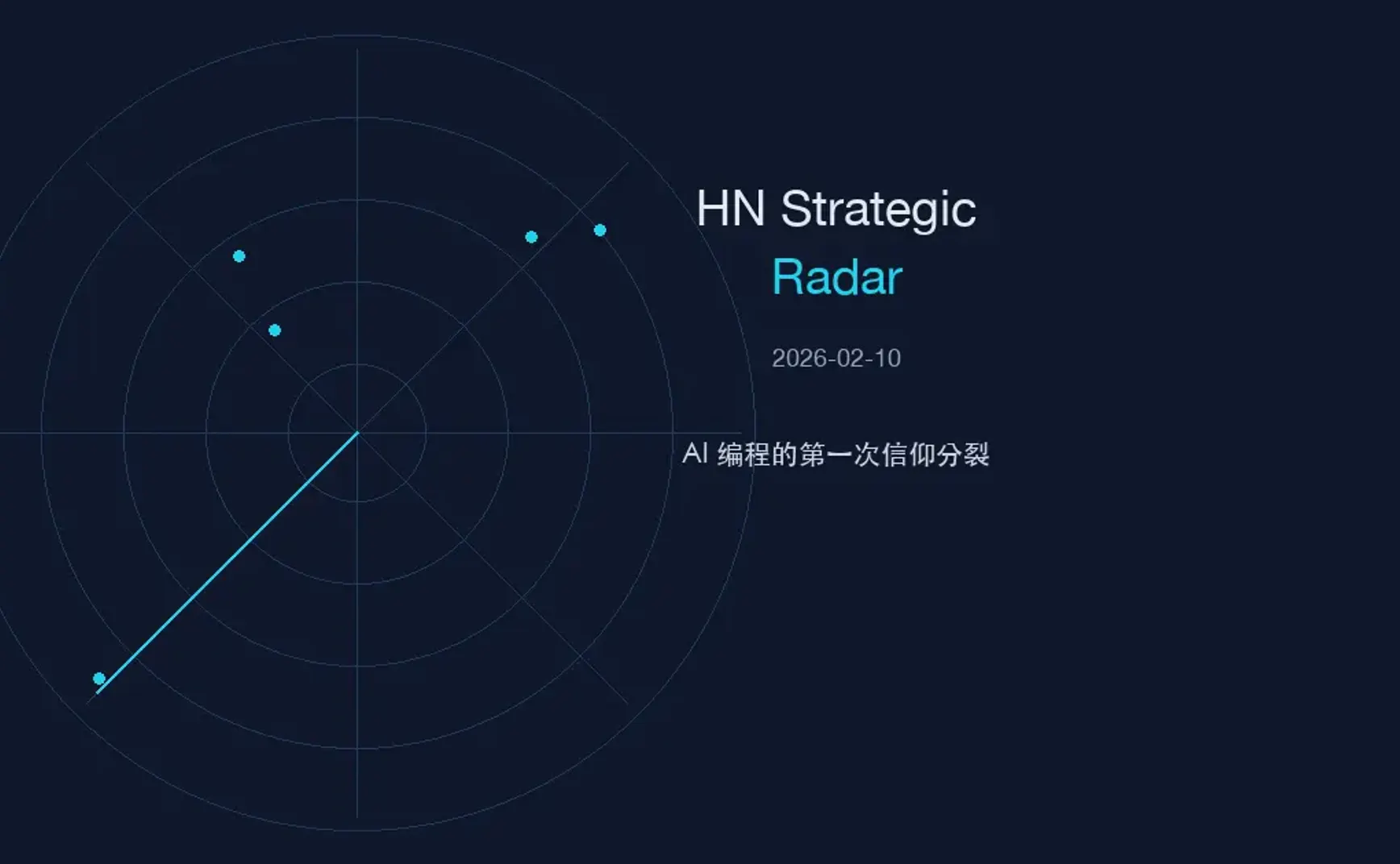 HN Strategic Radar 2026-02-10：AI 编程的第一次信仰分裂