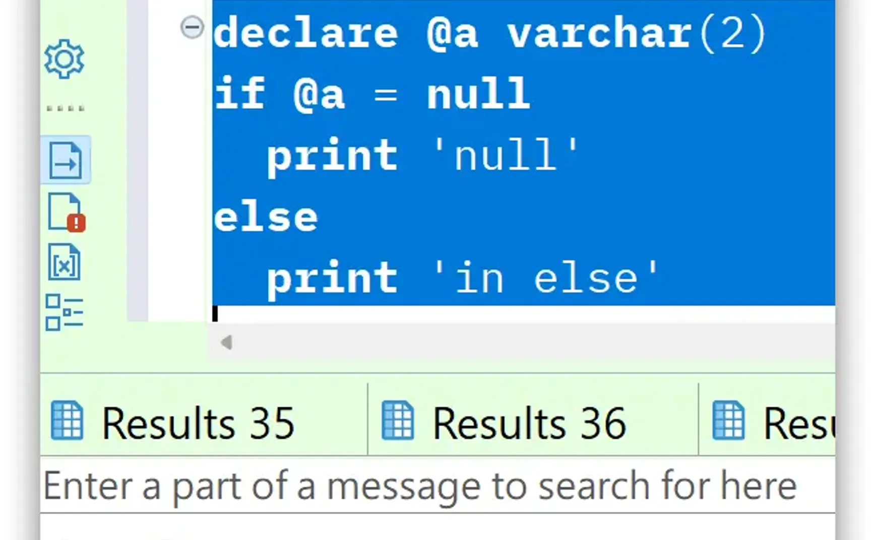 SQL null 的判斷