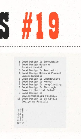 #19 | Less, but Better