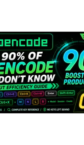90% of People Don't Know These Hidden OpenCode Shortcuts—The Complete Guide to OpenCode TUI Input Efficiency, UI Layout + Full Keybind Categories [OpenCode 001]