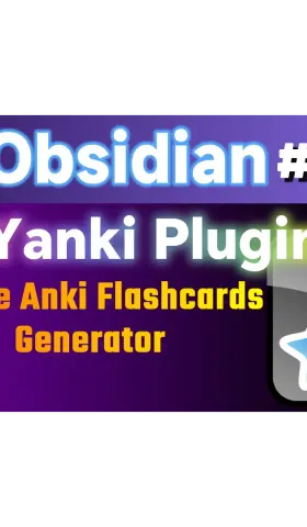 Obs162｜Obsidian's Simple and Easy-to-Use New Anki Plugin: Yanki and Anki Syncing Techniques
