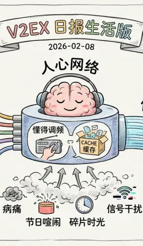 V2EX 日报生活版 2026-02-08