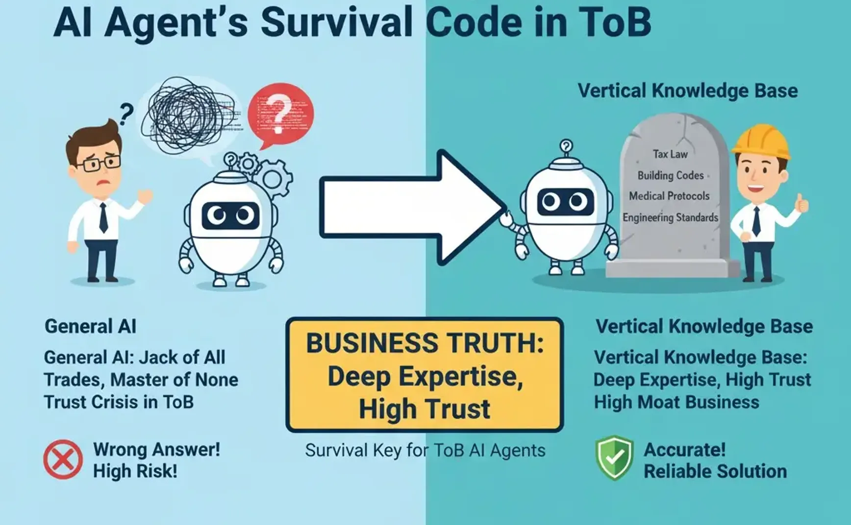 【想法】垂直知识库：AI Agent在ToB赛道的生存密码