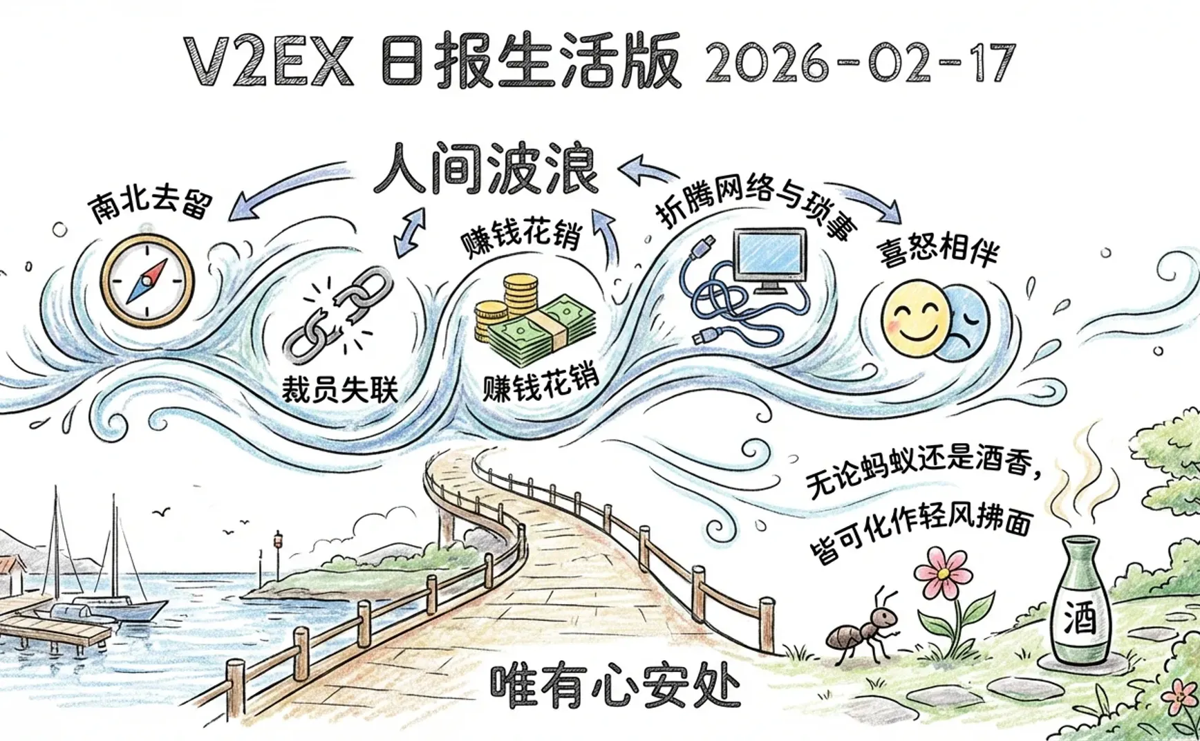 V2EX 日报生活版 2026-02-17