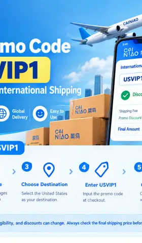 Cainiao Promo Code USA: USVIP1 | How to Use & Save