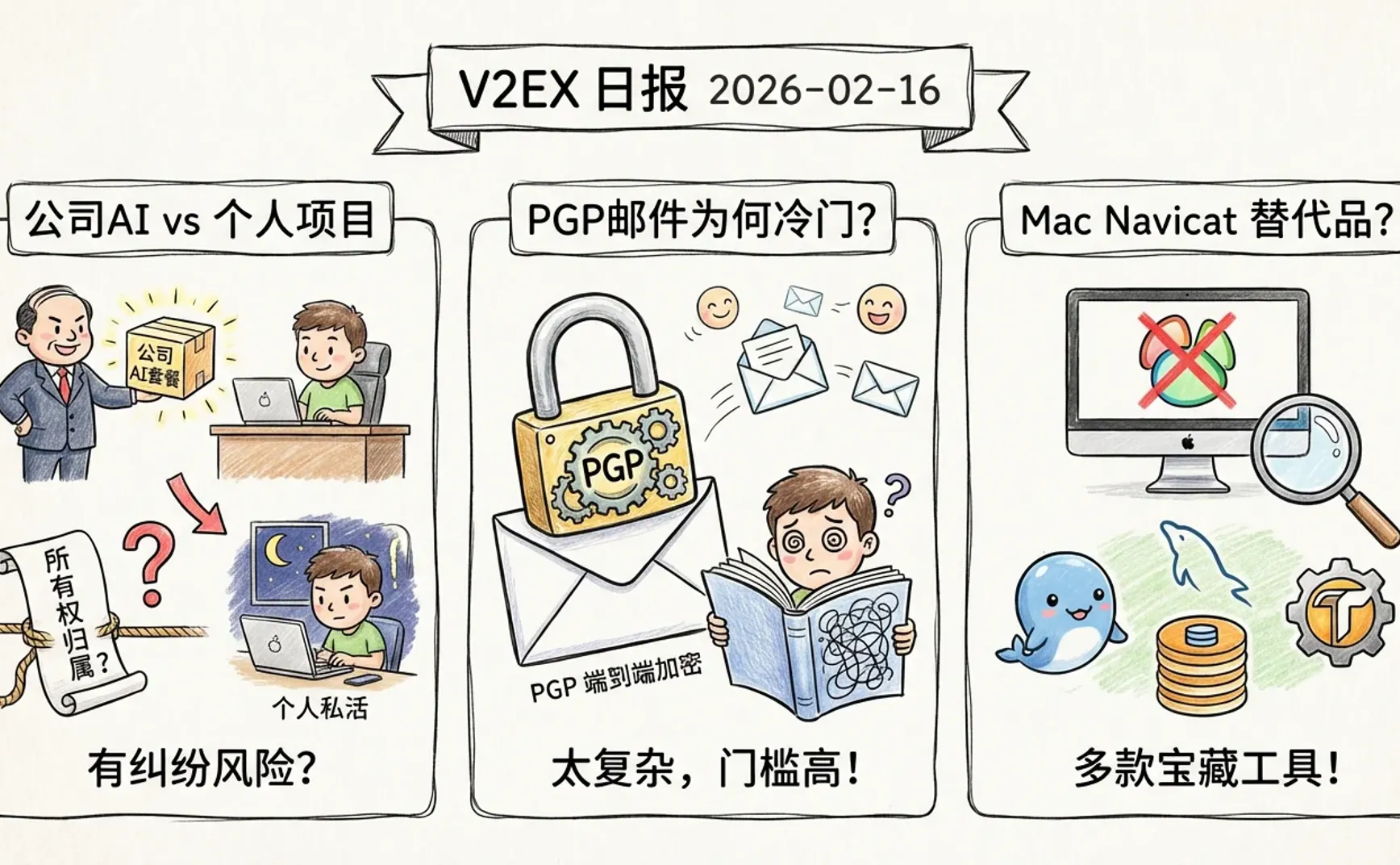 V2EX 日报 2026-02-16