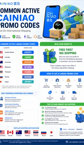 Common Active Cainiao Promo Codes