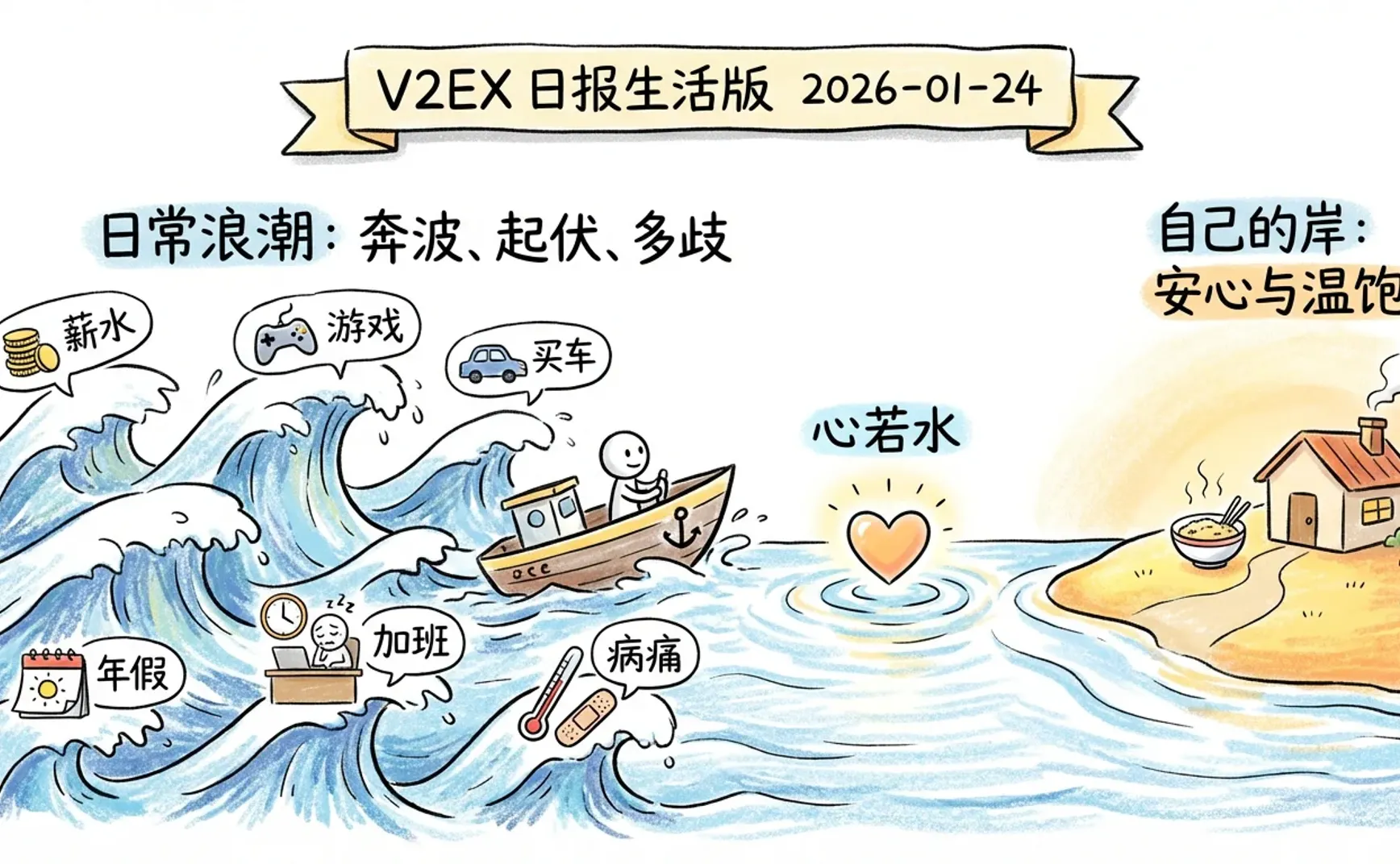 V2EX 日报生活版 2026-01-24