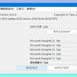 A free tool for changing Windows system font size: No!! Meiryo UI
