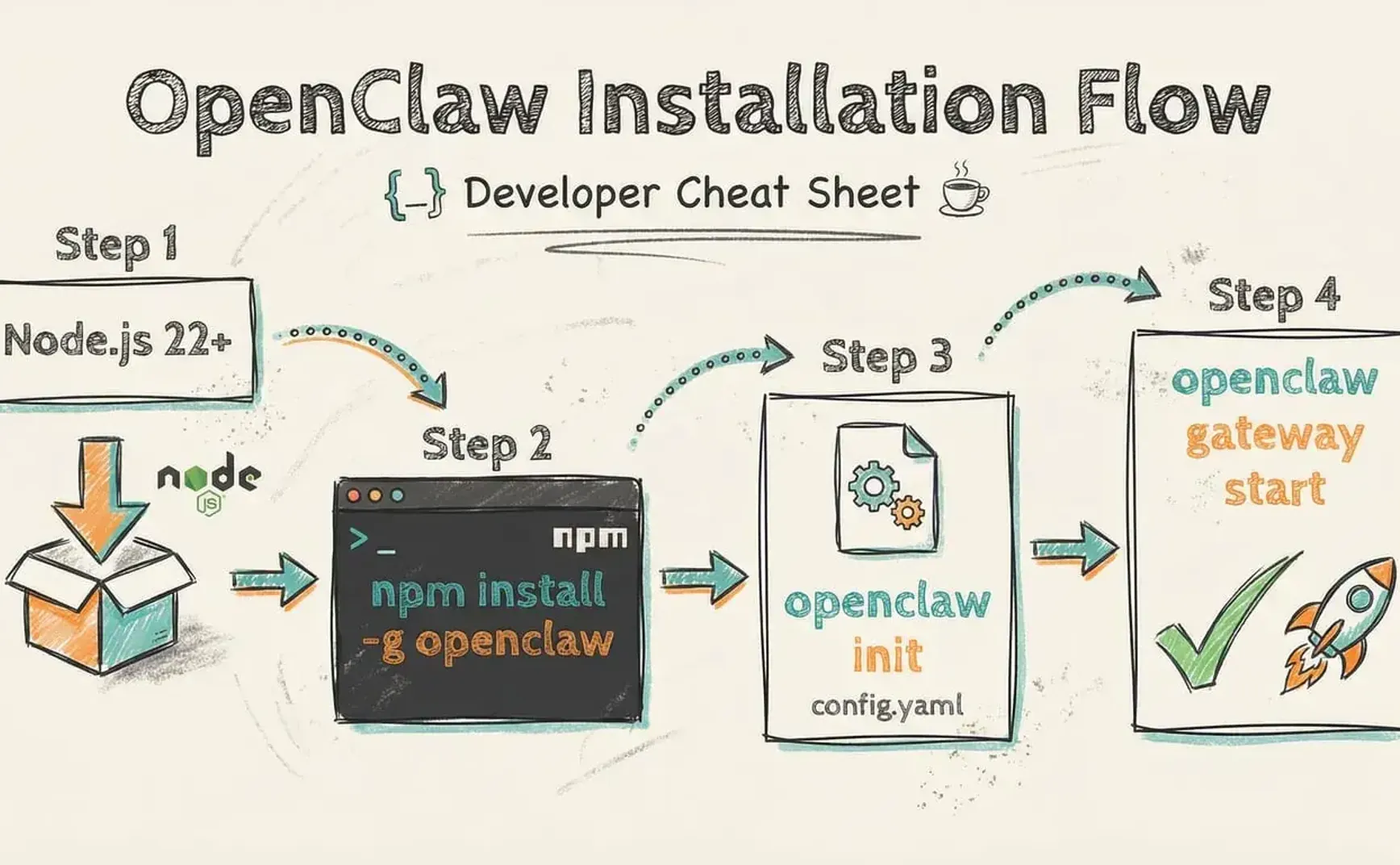 OpenClaw实战教程系列第02篇 - 5分钟安装指南：从零到第一句话