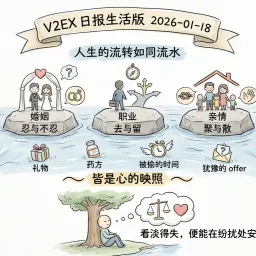V2EX 日报生活版 2026-01-18