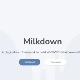 Milkdown：让写作与创作更高效更有趣