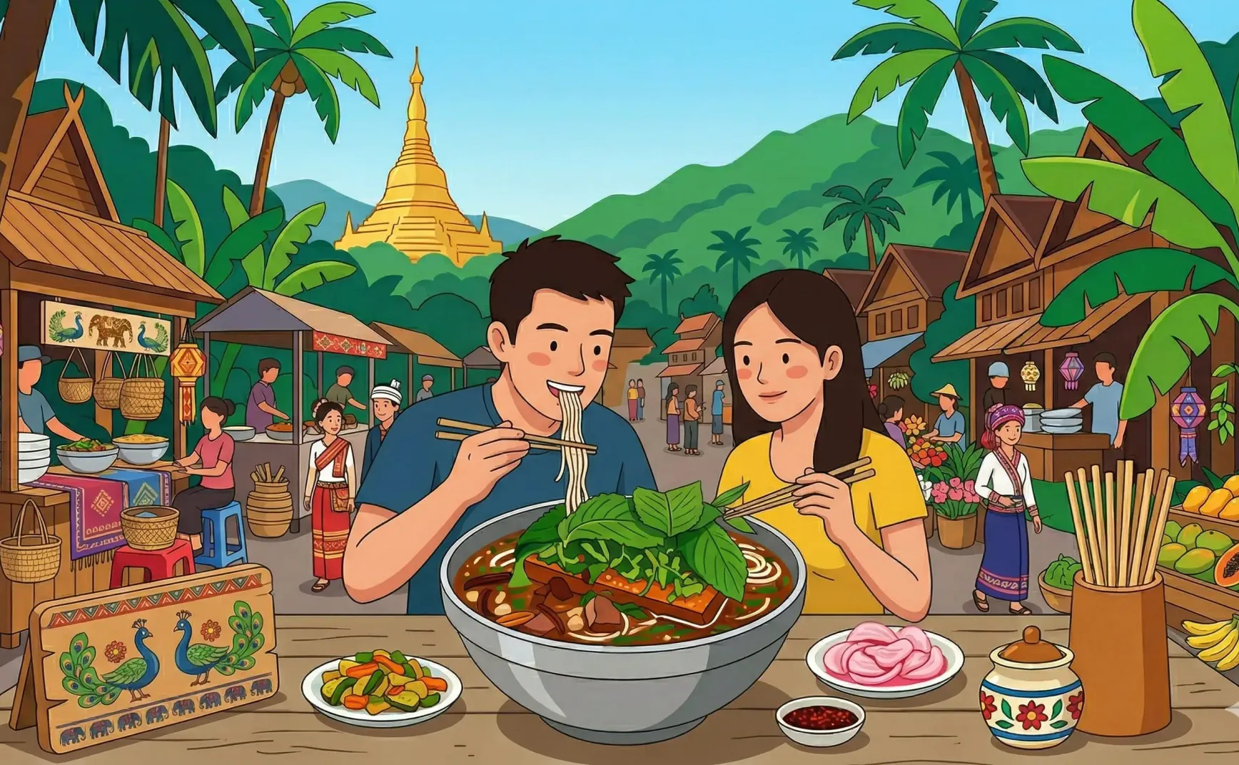 混合二十多种调料香味的芒市回忆，探秘瑞丽的中缅边陲往事｜NL153