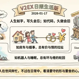 V2EX 日报生活版 2026-01-17