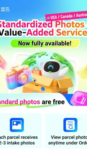 Cainiao Standard Parcel Photos and Value-Added Services for the USA, Canada, and Australia