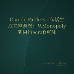 2026-06-14 | AI游戏引擎爆发：Fable 5一句话生成完整游戏，18岁开发者20美元复刻GTA