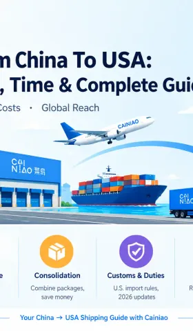Shipping From China To USA: Cainiao Cost, Time & Complete Guide