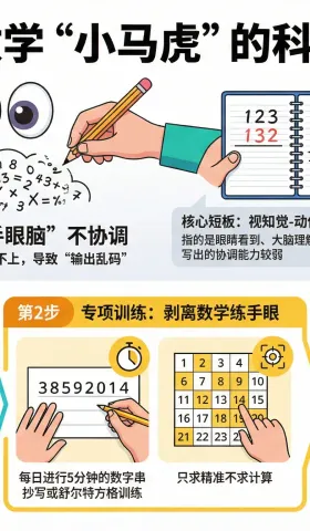 数学计算失误的视知觉成因与物理矫正指南