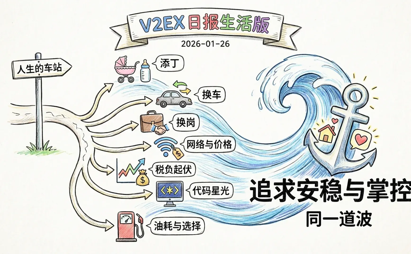 V2EX 日报生活版 2026-01-26